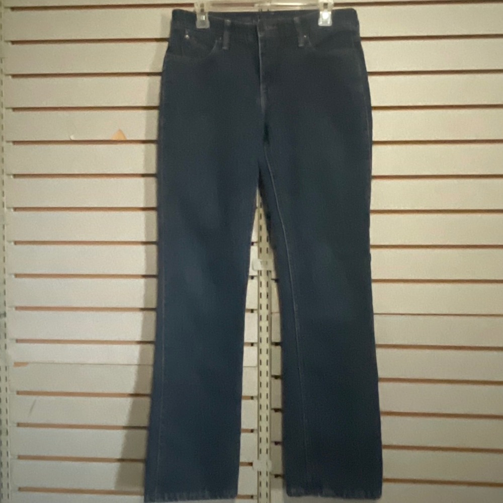 Wrangler Q-Baby Ultimate Riding Jeans Dark Wash Bootcut Western Womens 9/10 x 34